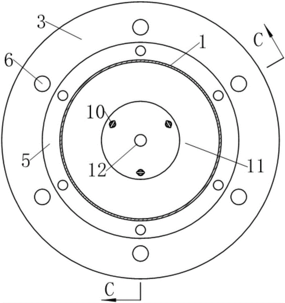 Counter pressure type disc spring damper with adjustable initial rigidity