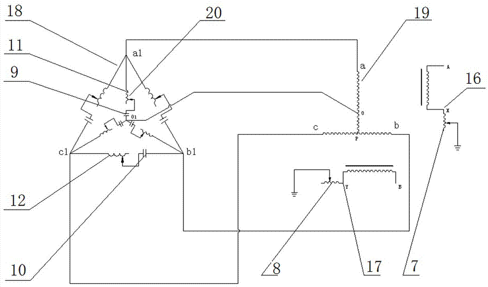 Inverse Scott transformer with harmonic elimination function