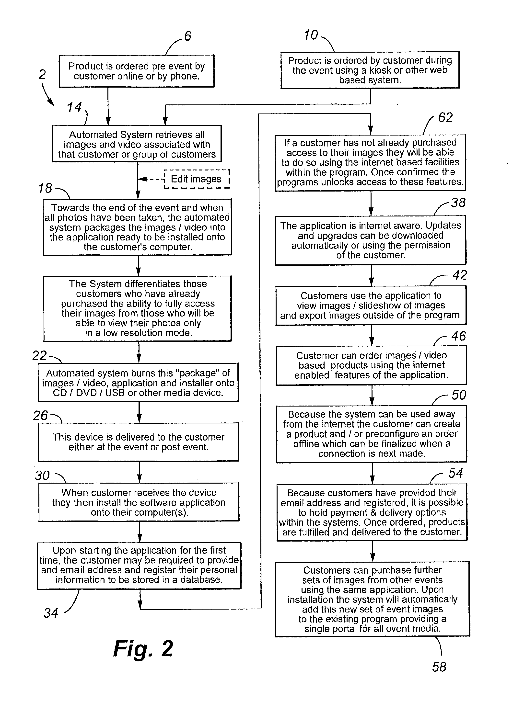 Method and system of displaying, managing and selling images in an event photography environment