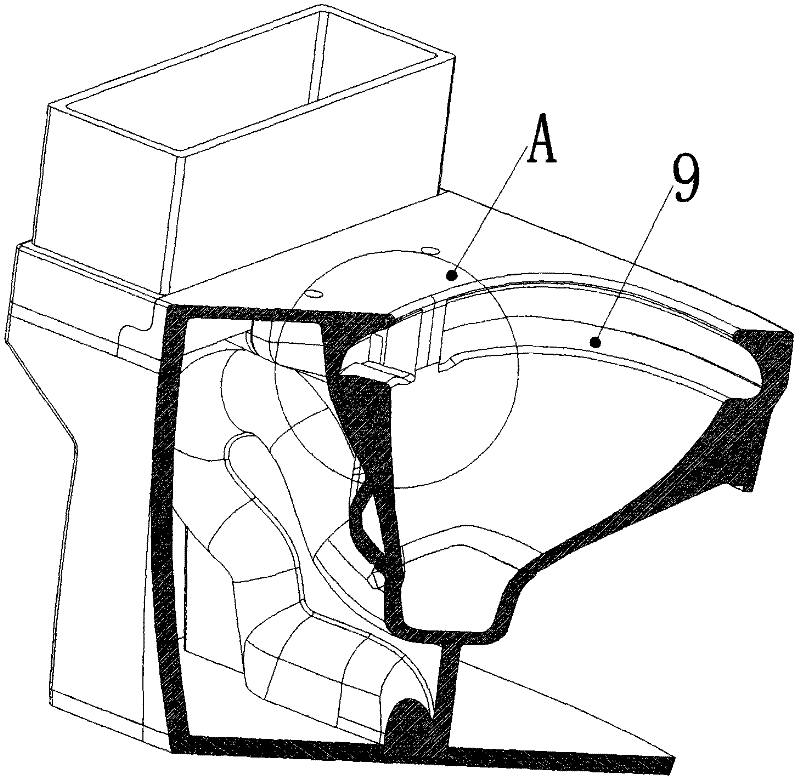 Pedestal pan without water ring