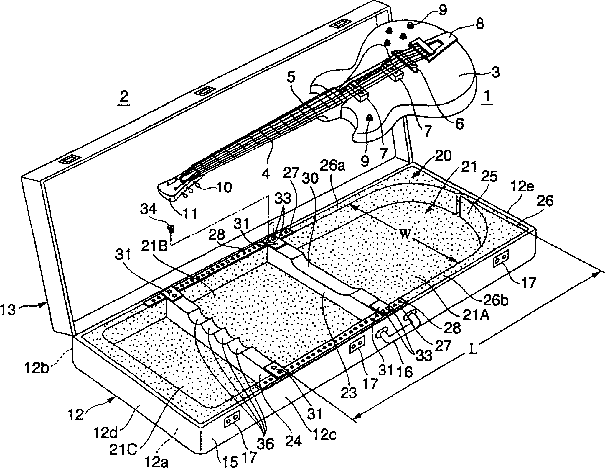 Stringed instrument box