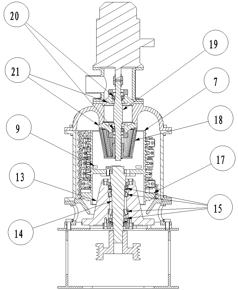 Vertical type cylindrical classifying pulverizer