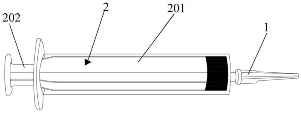 Potting device for electric connector