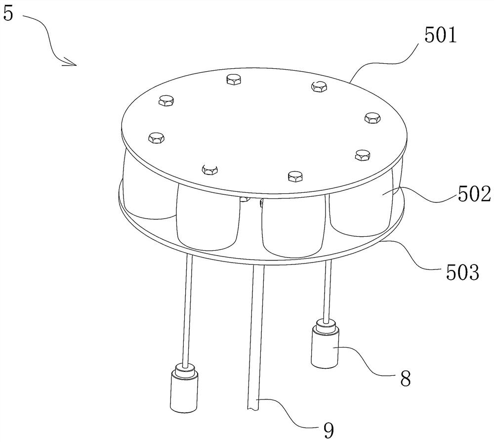 Laser measuring device for measuring reservoir water level and measuring method thereof