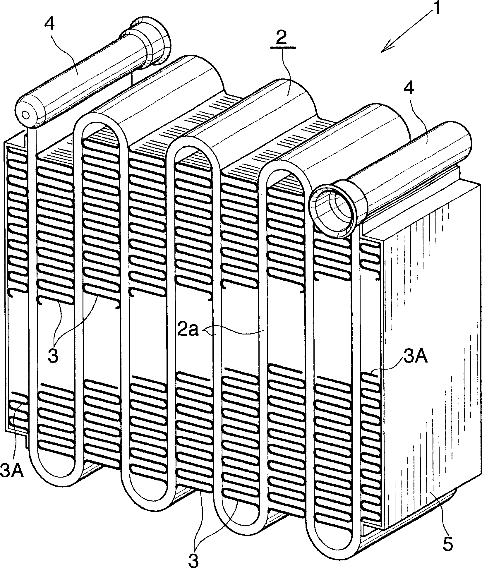 Evaporator and its manufacturing method