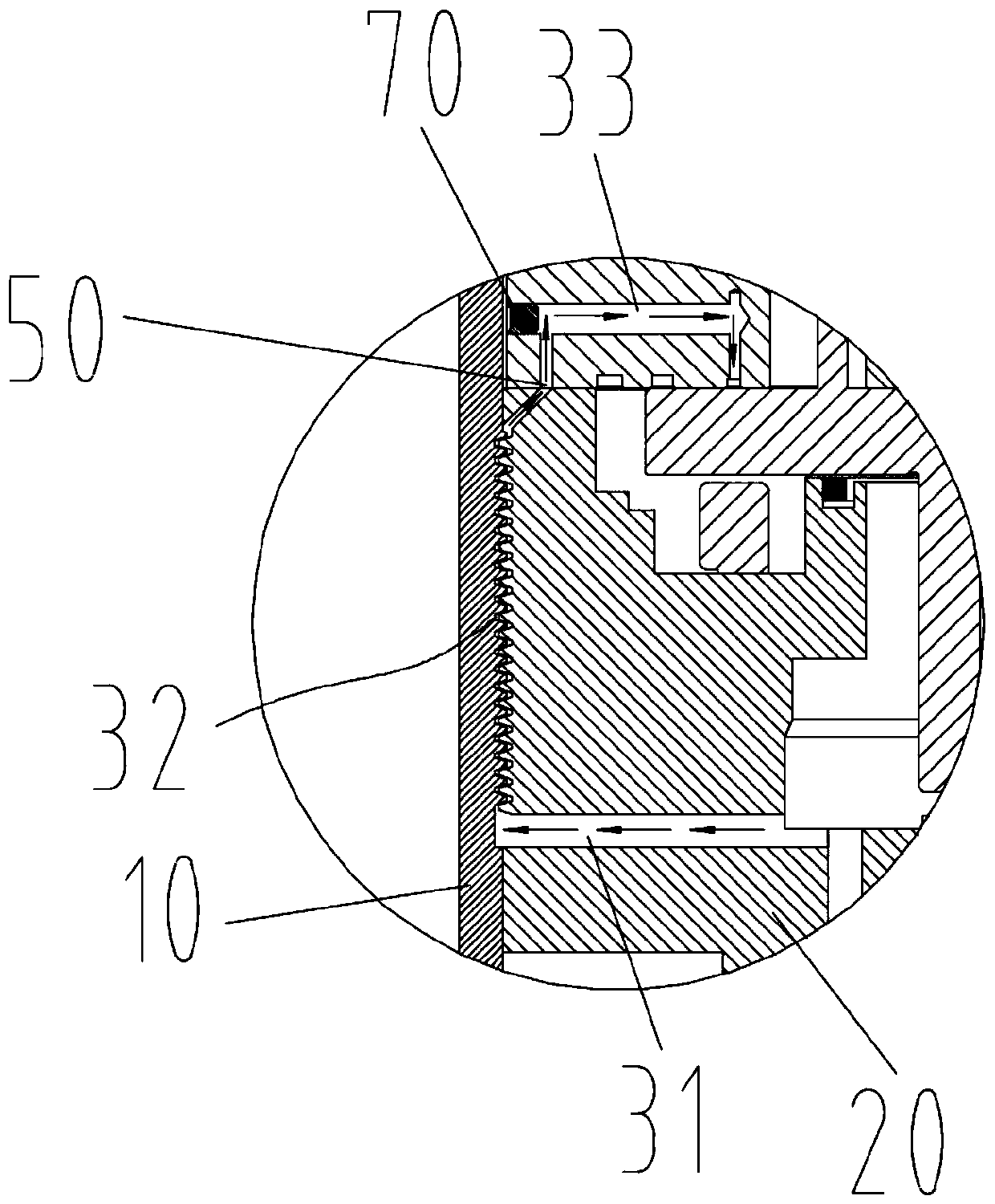 Oil way structure and compressor with same