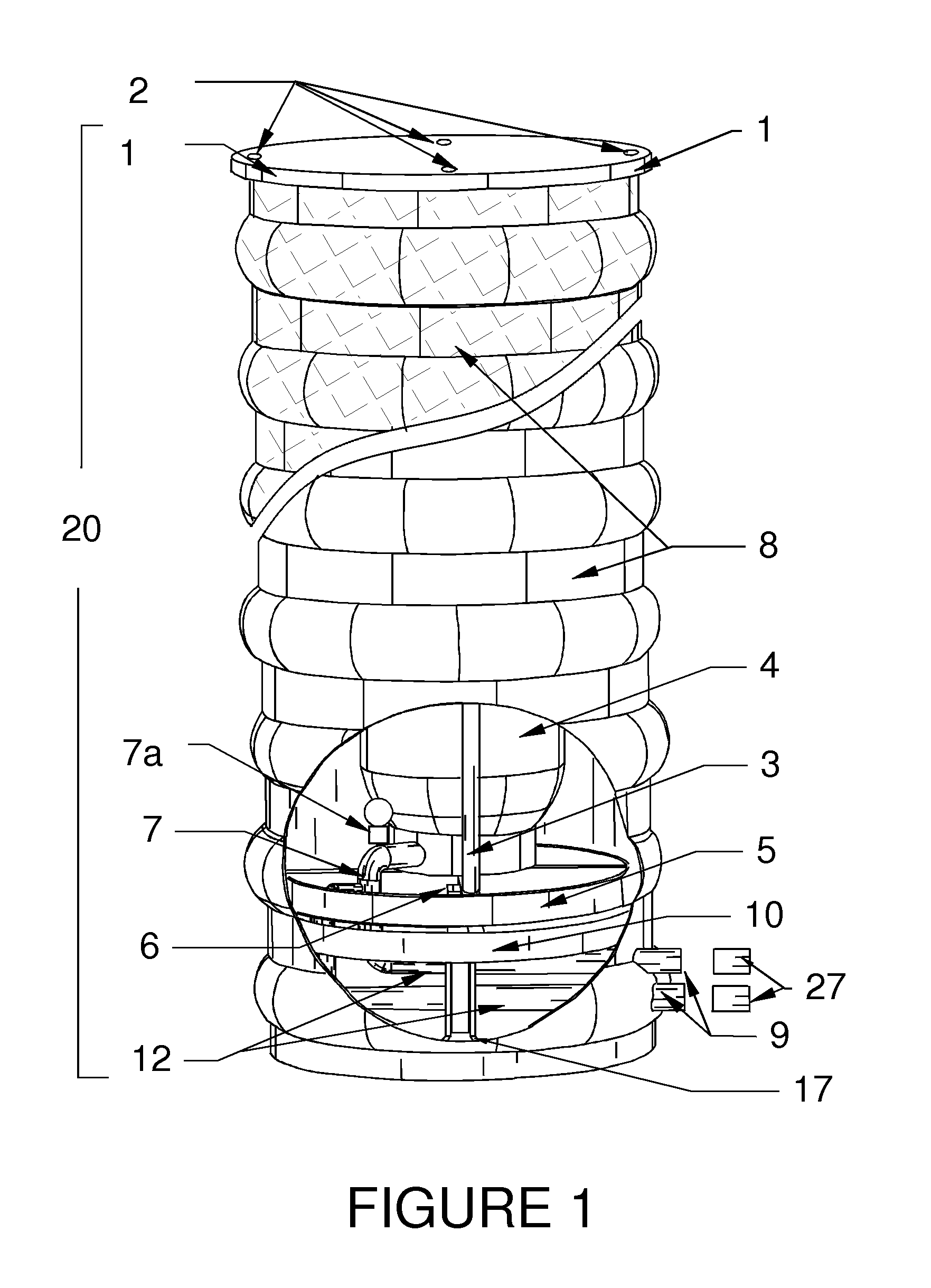 Device for containment, protection and easy installation and removal of a liquid handling system