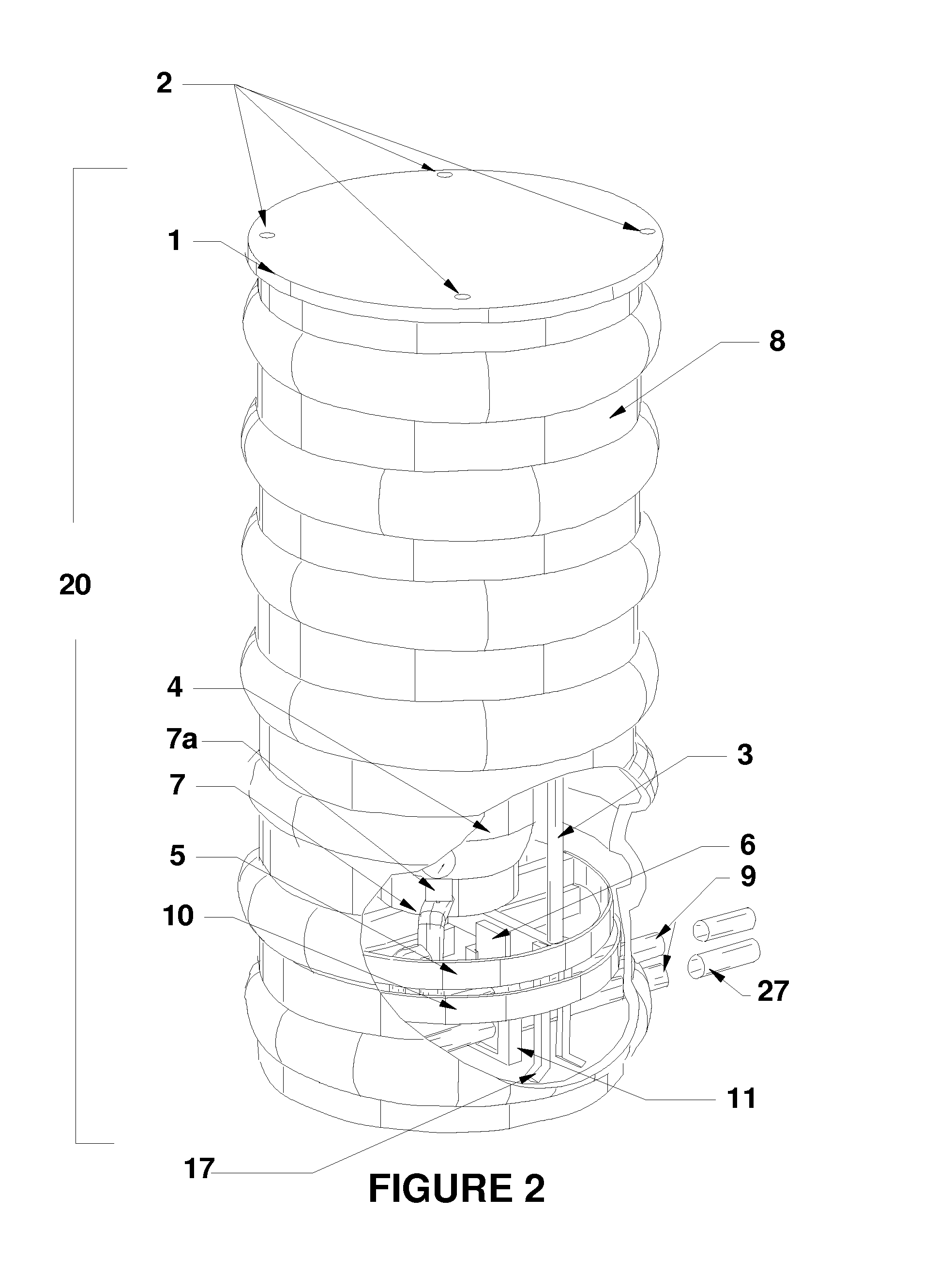 Device for containment, protection and easy installation and removal of a liquid handling system