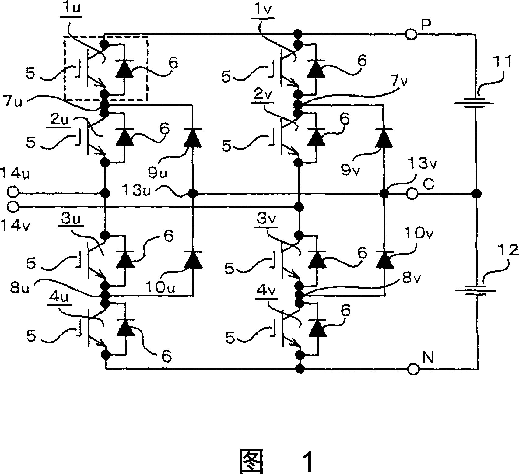 Three level power converter