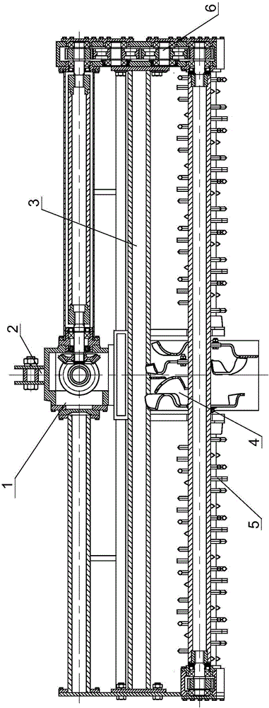 Multiaxial shallow tillage ditching machine for transplanting rape