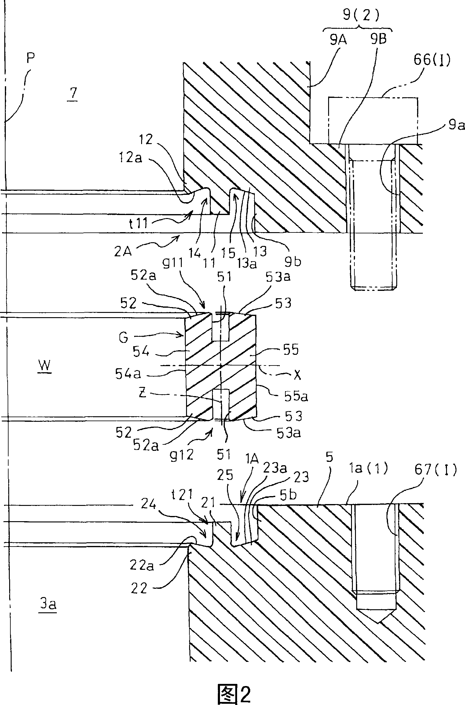 Connecting structure of integrated panel and fluid device