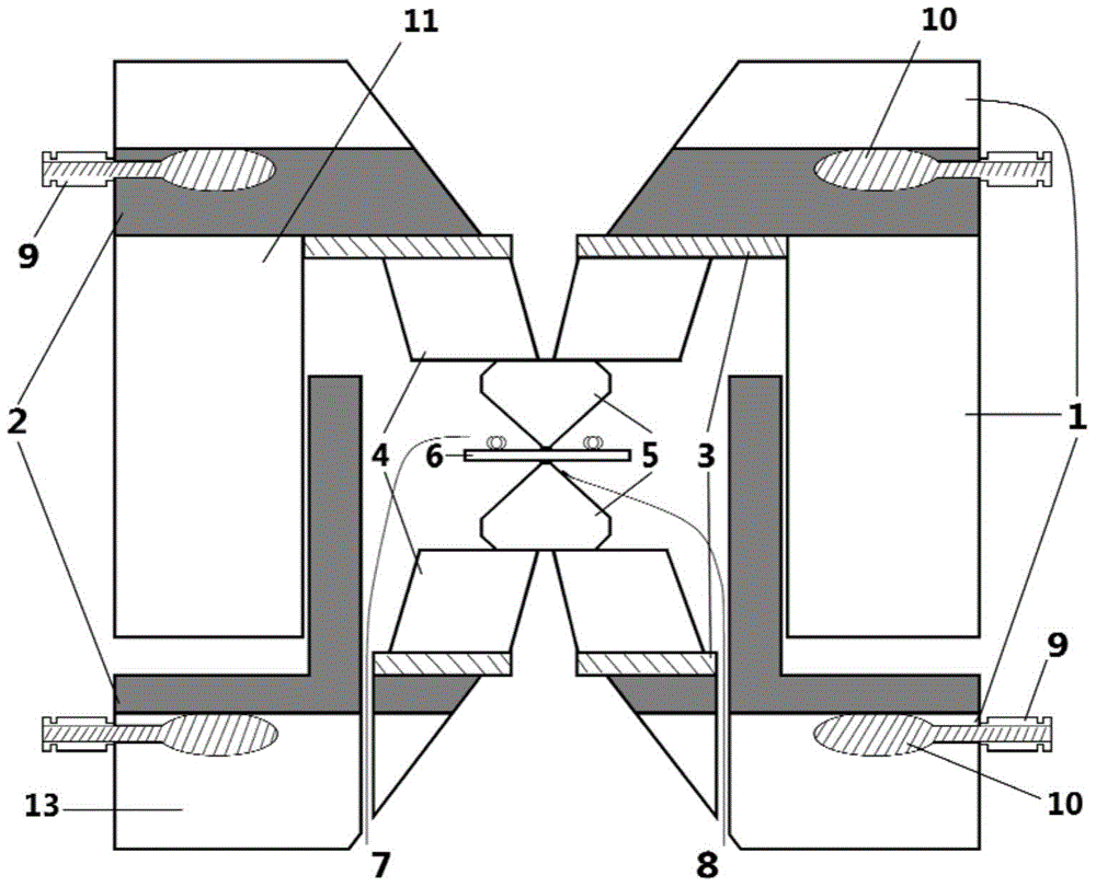 Internally Cooled Diamond Counter Anvil Press