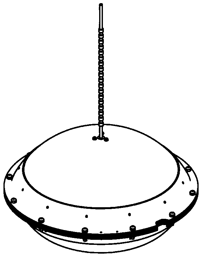 Flying parameter recorder capable of floating on water