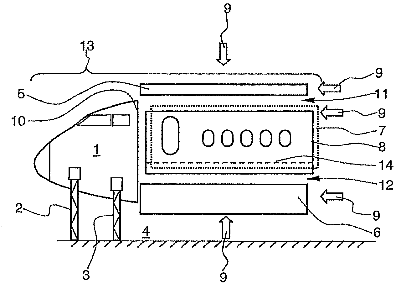 Method and device for producing a fuselage cell of an airplane