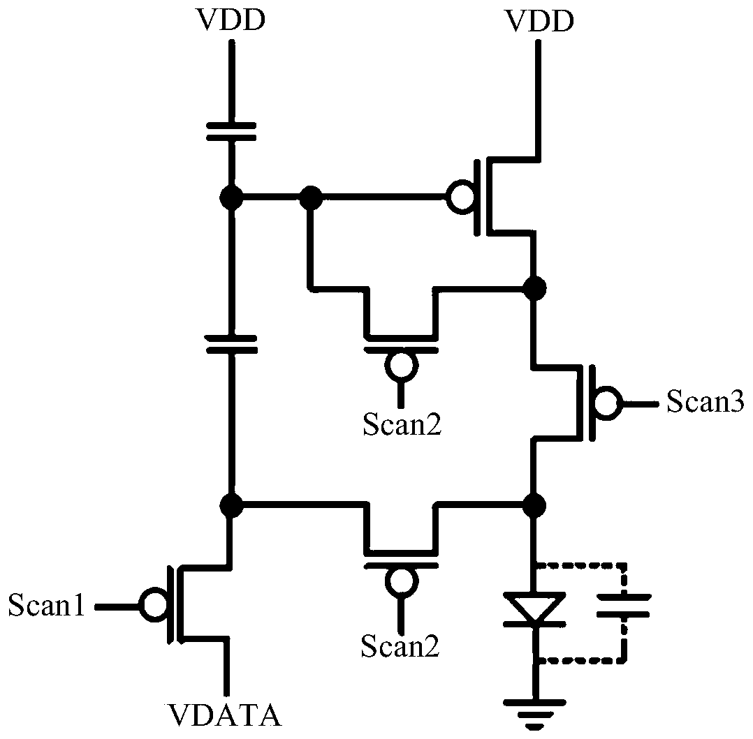 Pixel circuit with voltage compensation function and driving method thereof and display panel