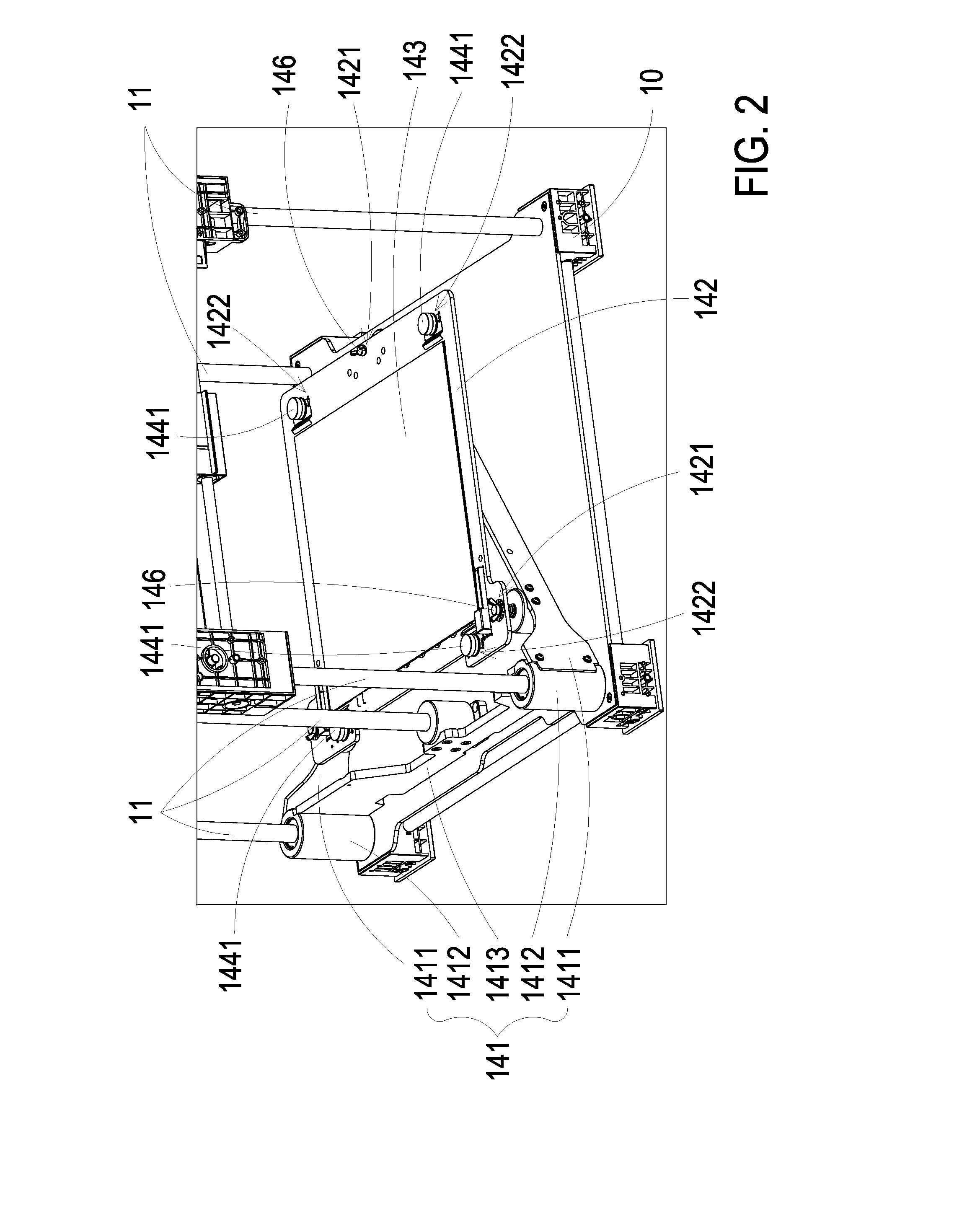 Printing platform supporting module and three-dimensional printer using same