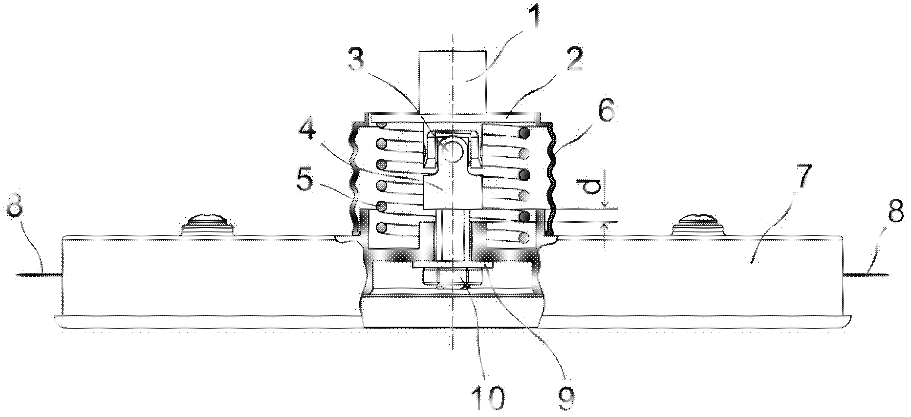 Self-protecting safe working head of lawn machine