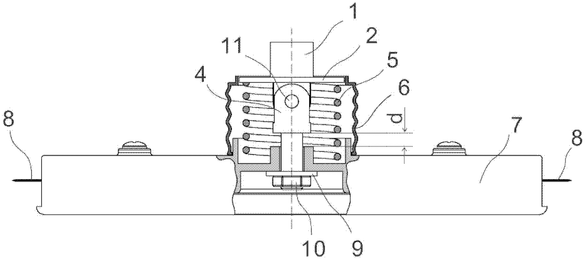 Self-protecting safe working head of lawn machine