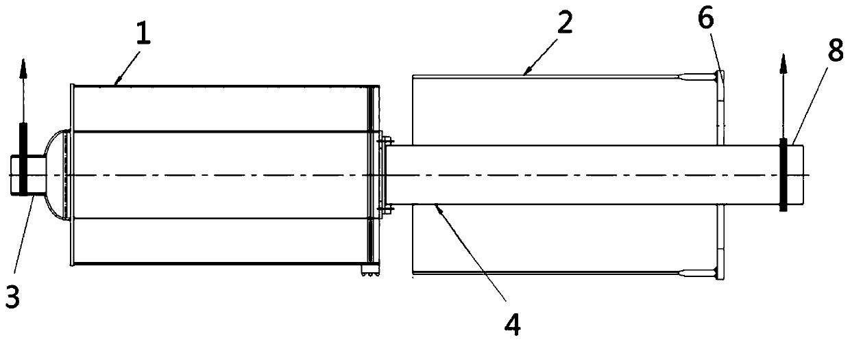 Assembly method of internal part of large adsorber