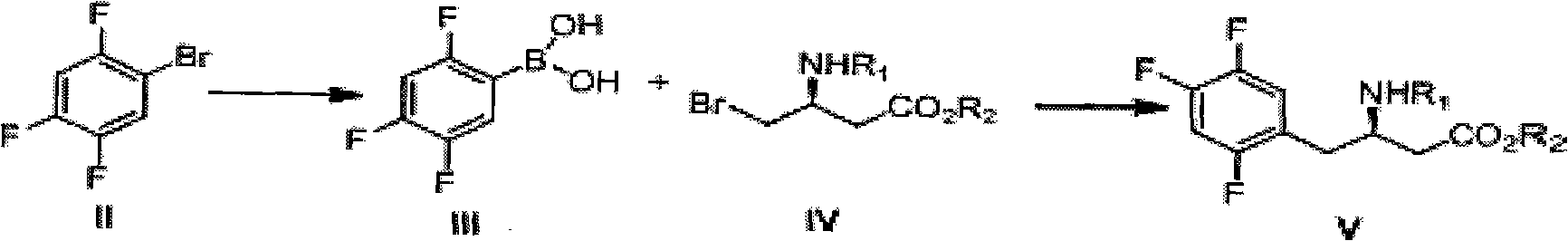 Preparation method of sitagliptin intermediate, sitagliptin or salts thereof