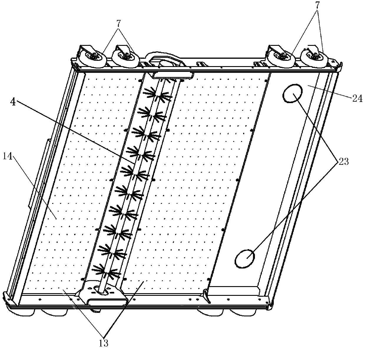 Snow melting device and snow melting vehicle