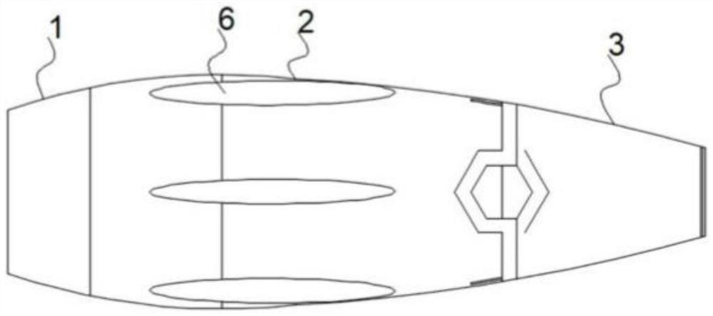 A deformed fairing structure of an aircraft engine