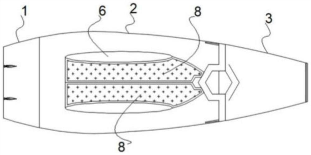 A deformed fairing structure of an aircraft engine