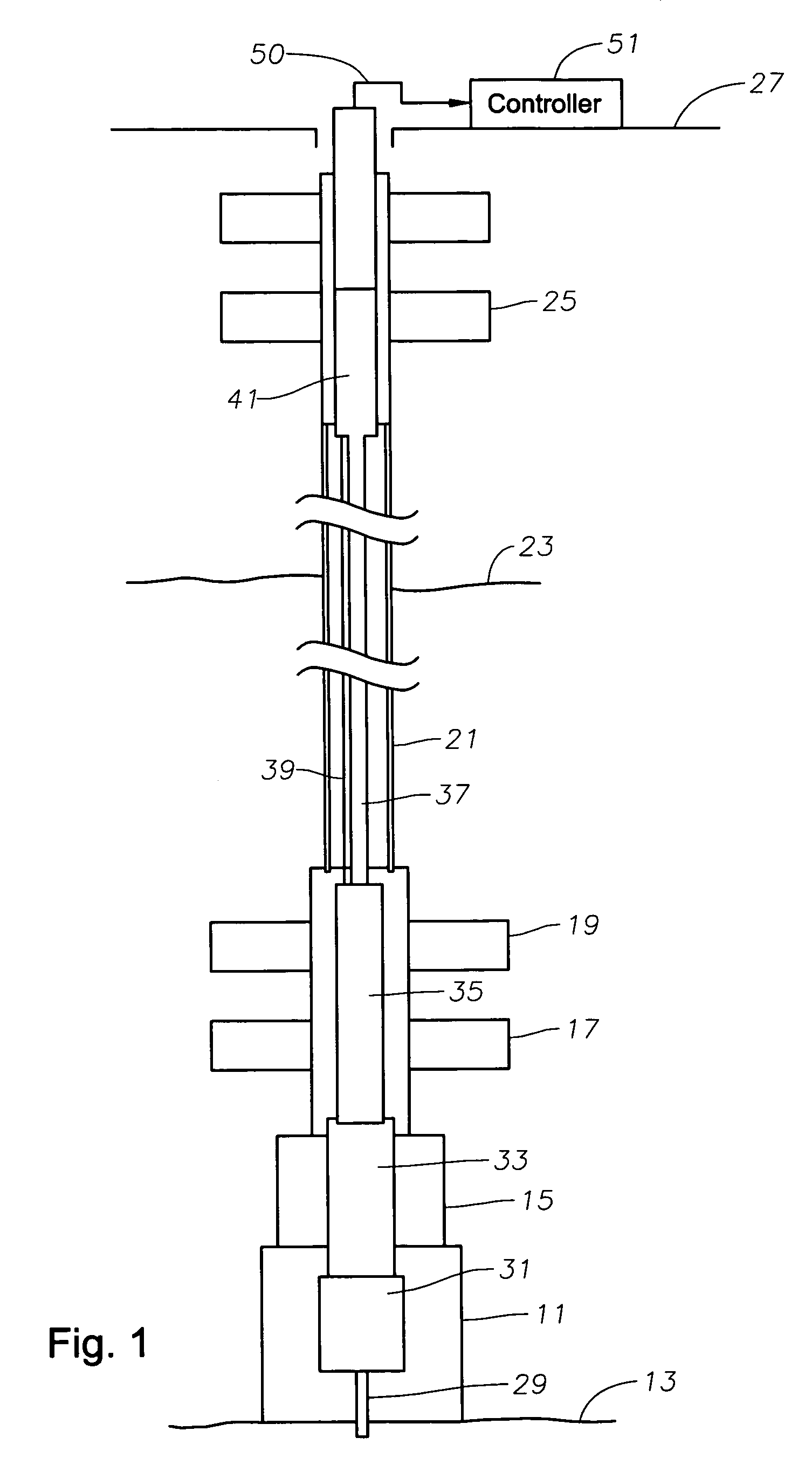 Tubing running equipment for offshore rig with surface blowout preventer