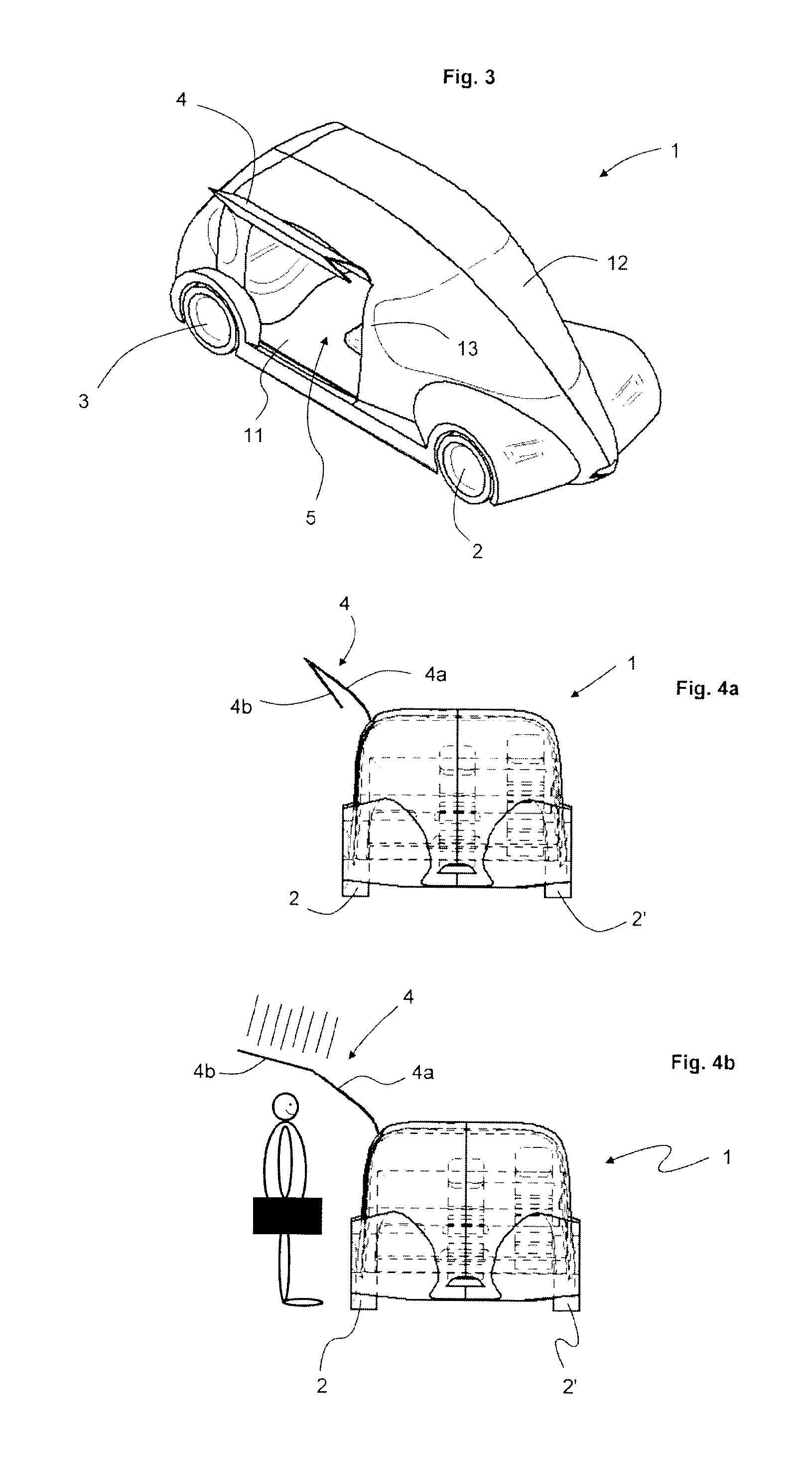 Motor vehicle, in particular taxi