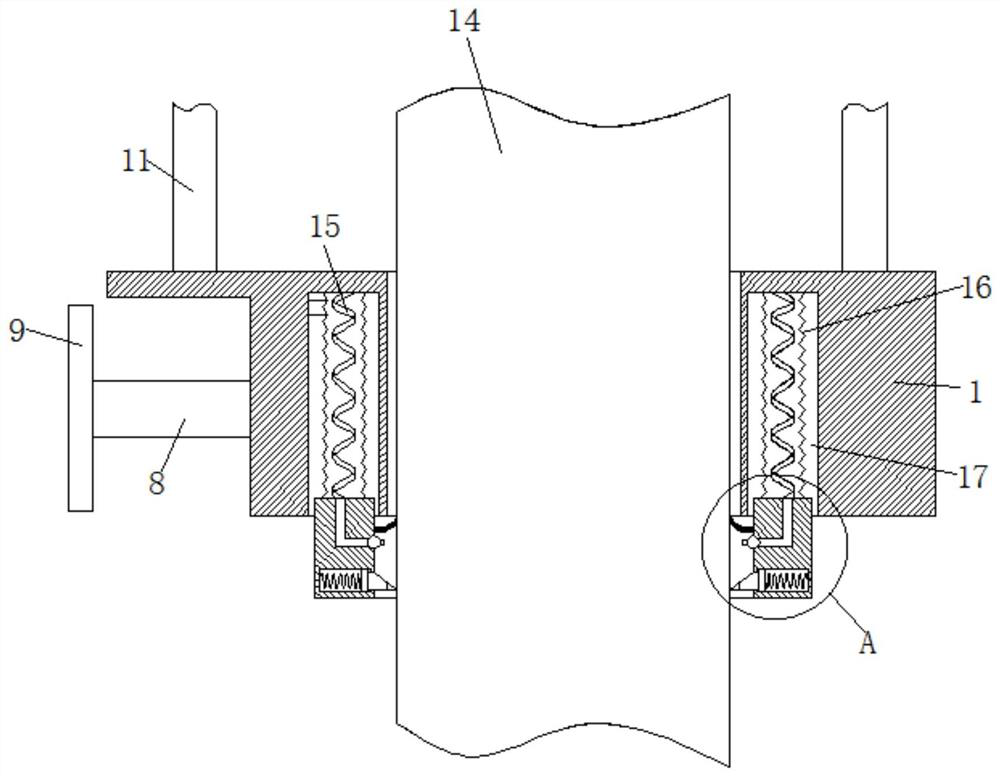 Derusting device for support column of offshore drilling platform