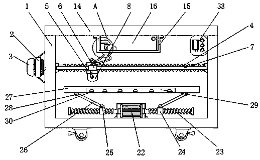 Compact quantitative glue application device