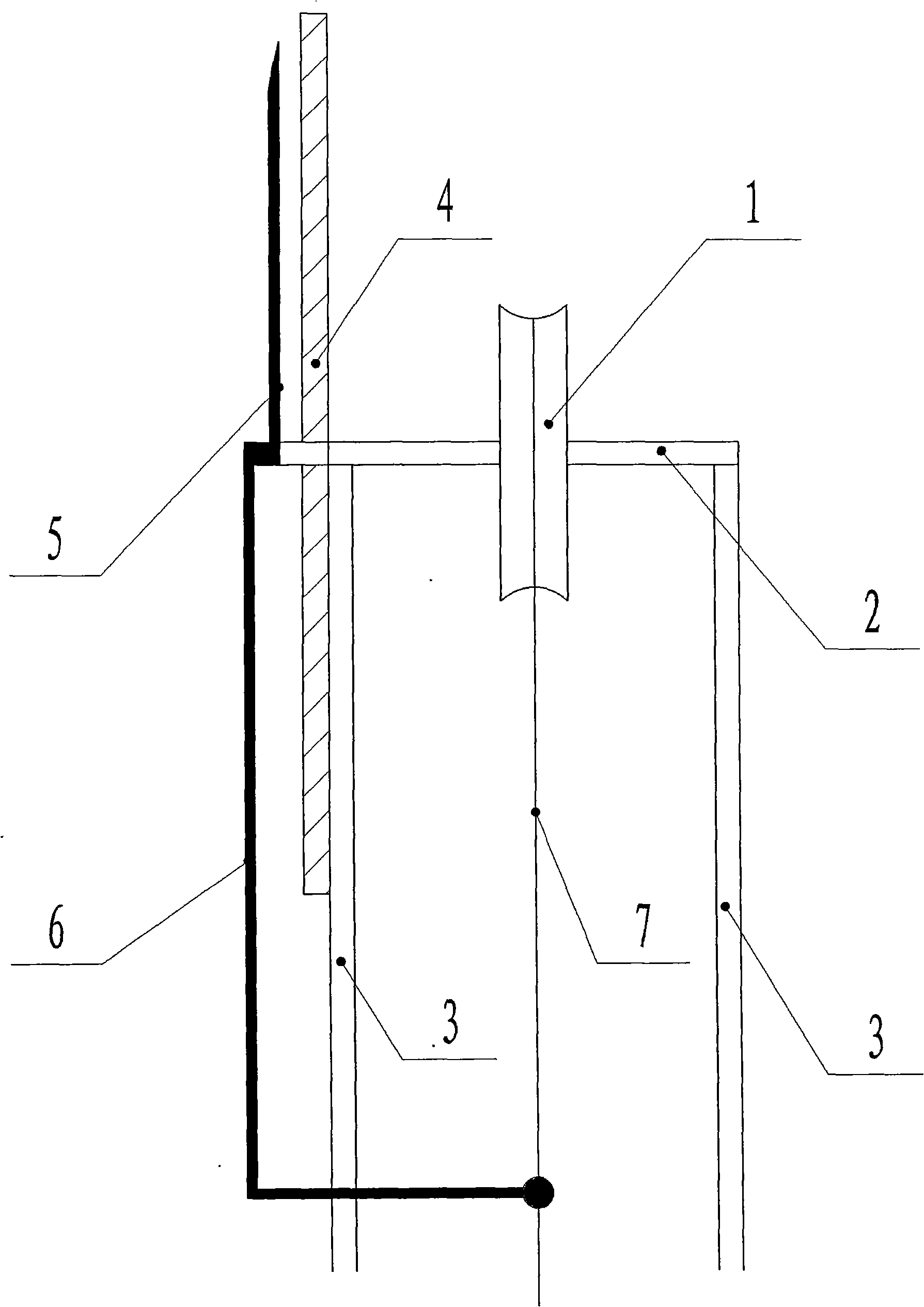 Hydrometric bridge gauging vehicle sounding deflection angle panel