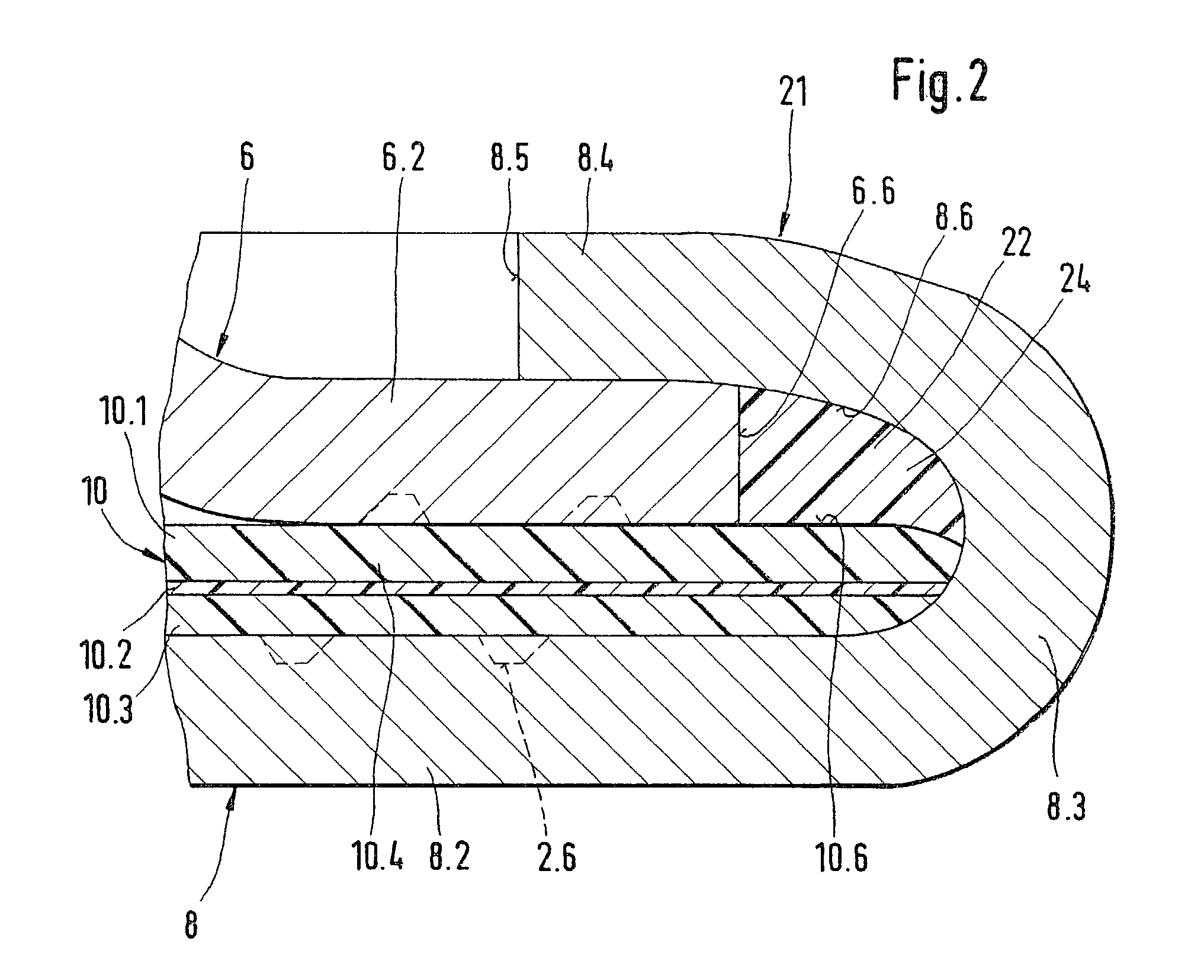 Device with a diaphragm arrangement