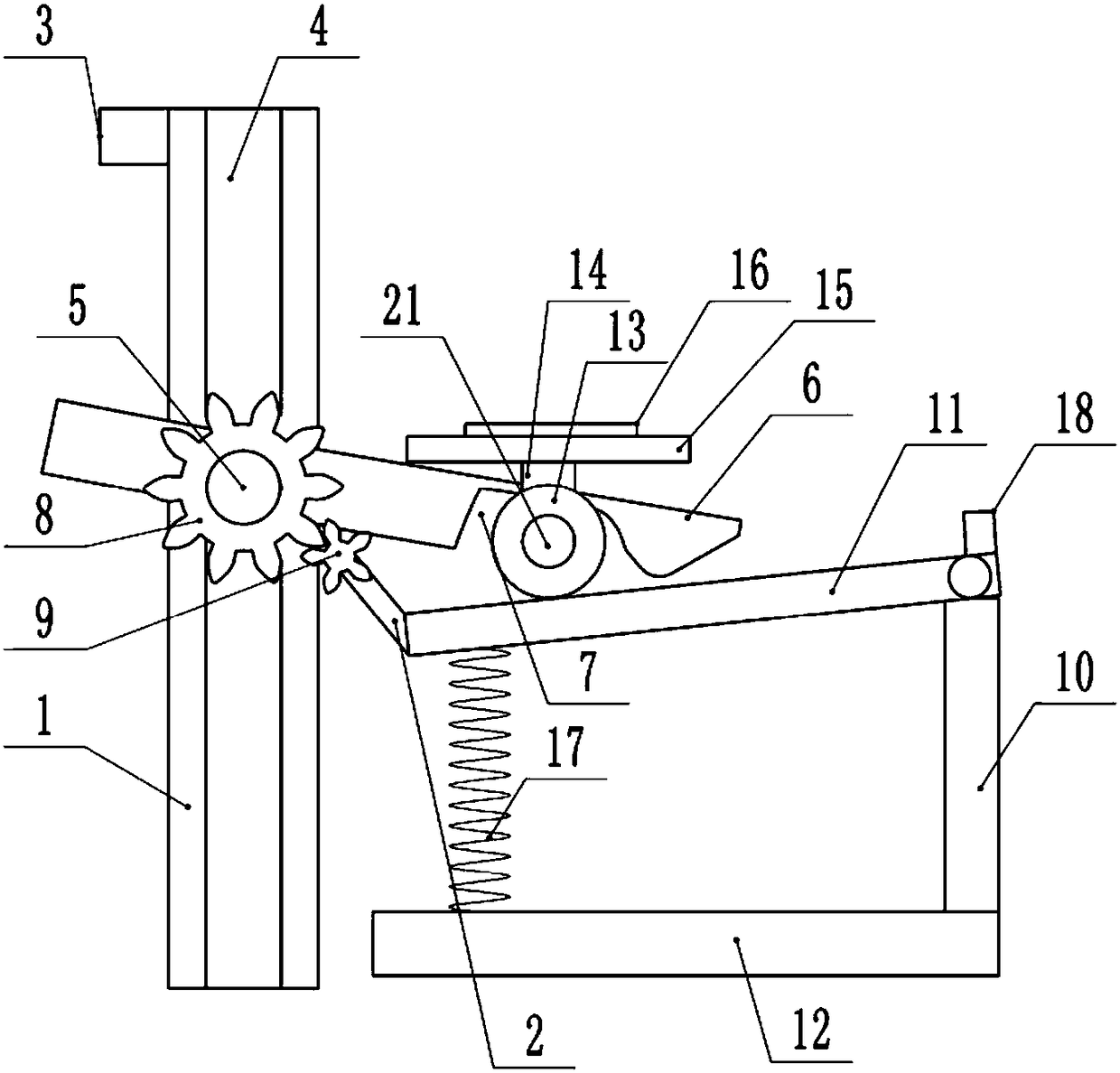 Planting lifting device