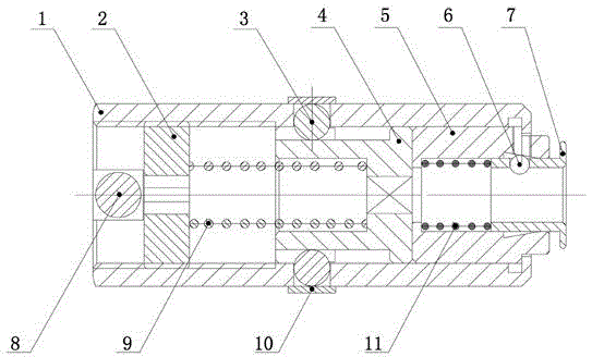 Compressive overload protection device