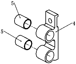 Novel rapier loom device for bevel fabric