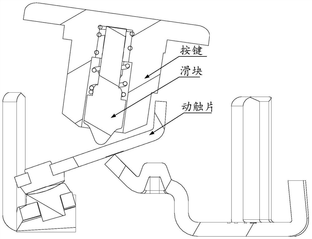 Movable contact piece for switchgear and switchgear with same