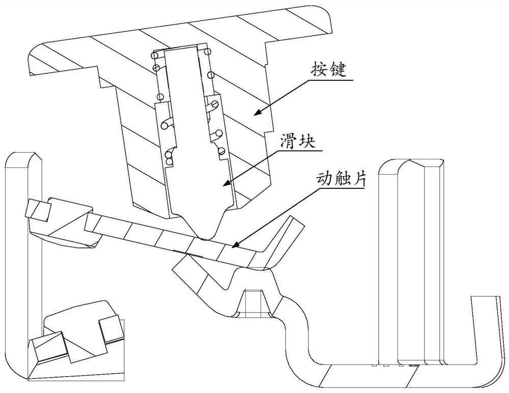 Movable contact piece for switchgear and switchgear with same