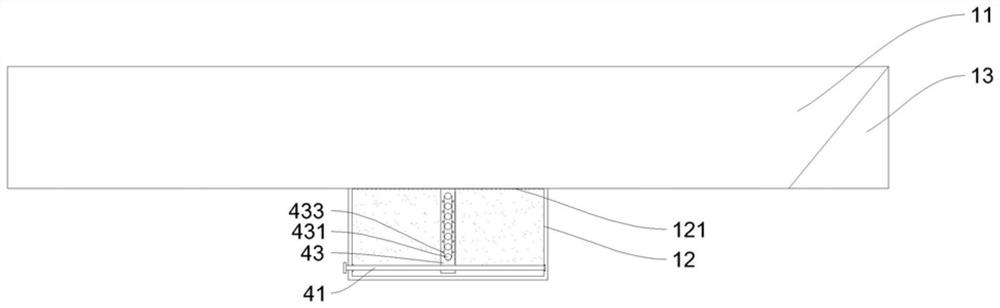 Wave-induced liquefied soil particle motion test device and test method