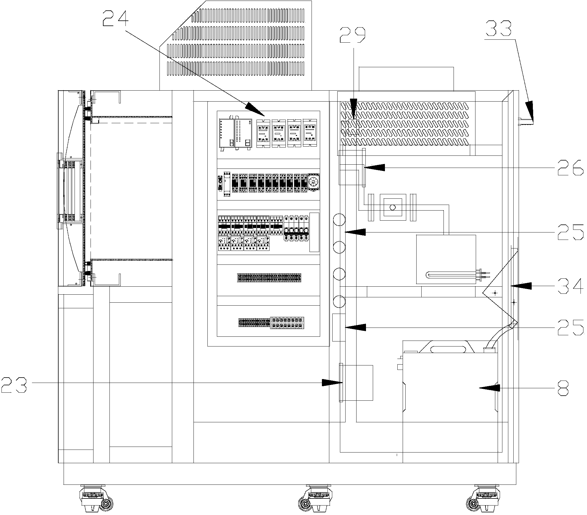 High low temperature damp and hot low gas pressure test box