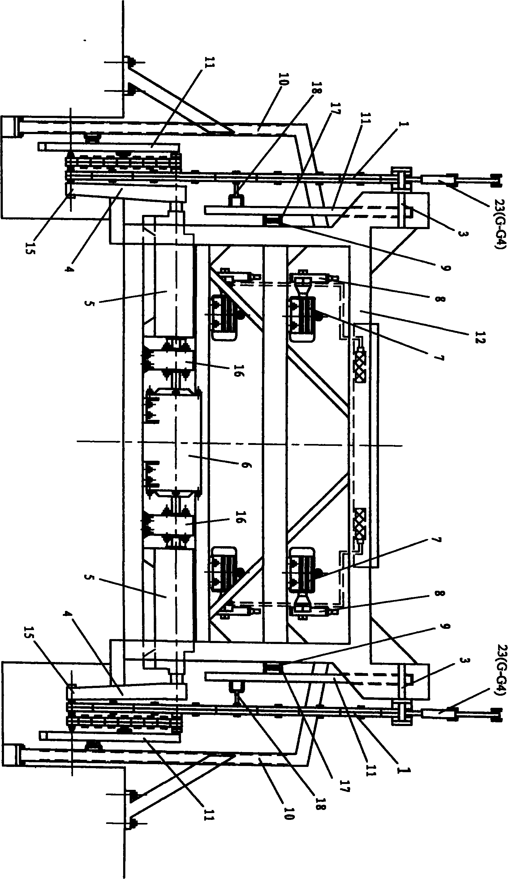 X-shaped link telescopic boom type hydraulic power engine and generator set device