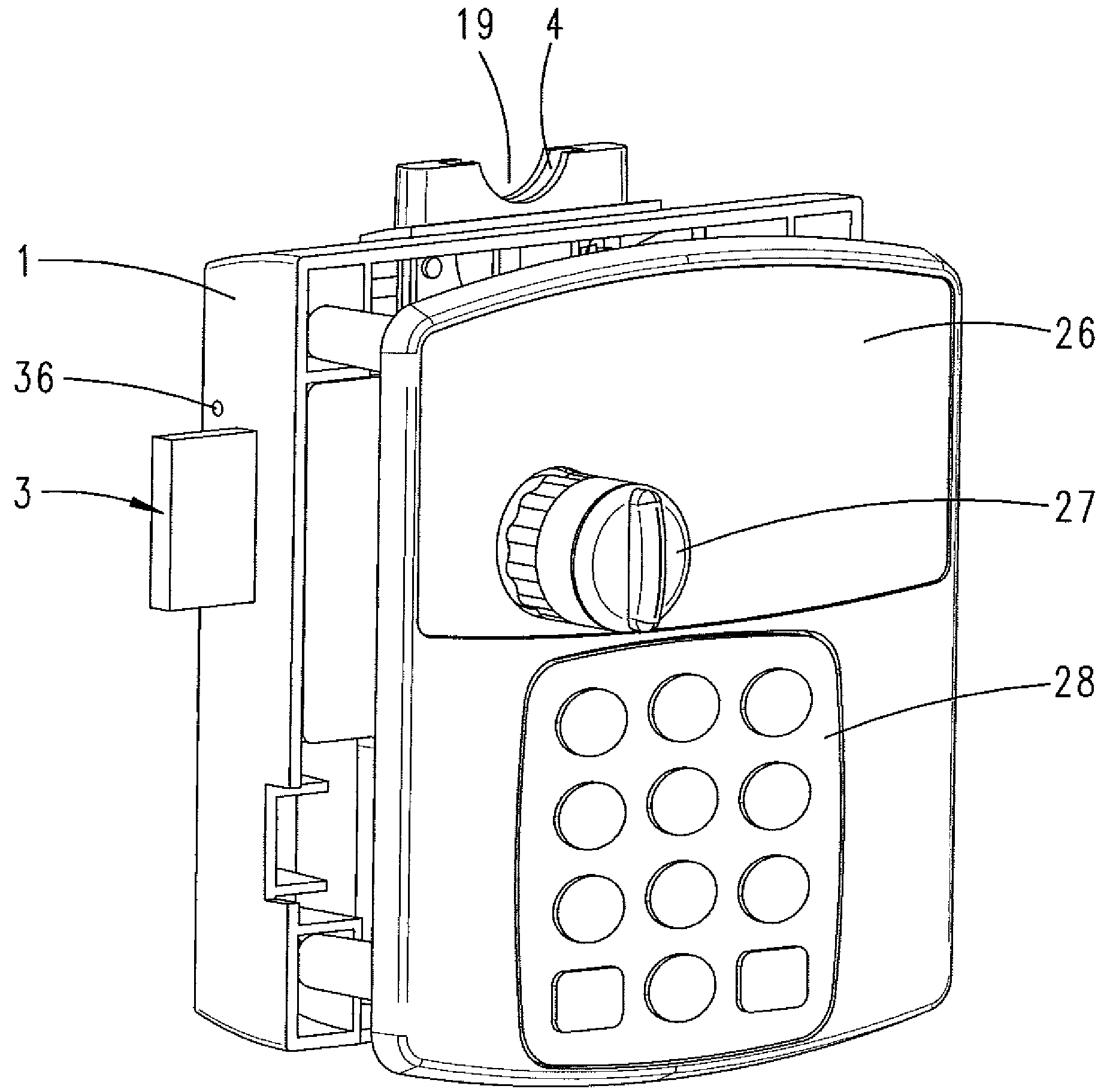 Lock for coin deposit container