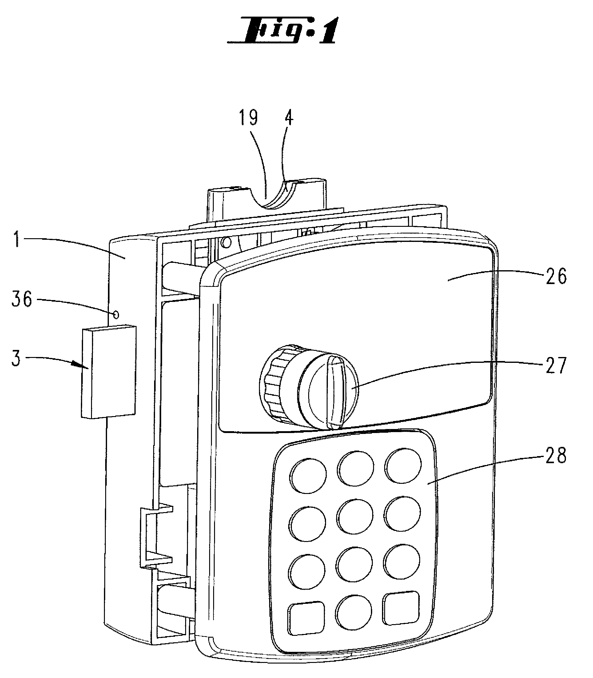 Lock for coin deposit container