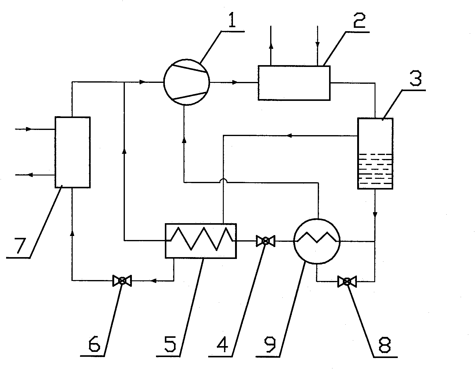 High-efficiency screw-type auto-cascading refrigeration system