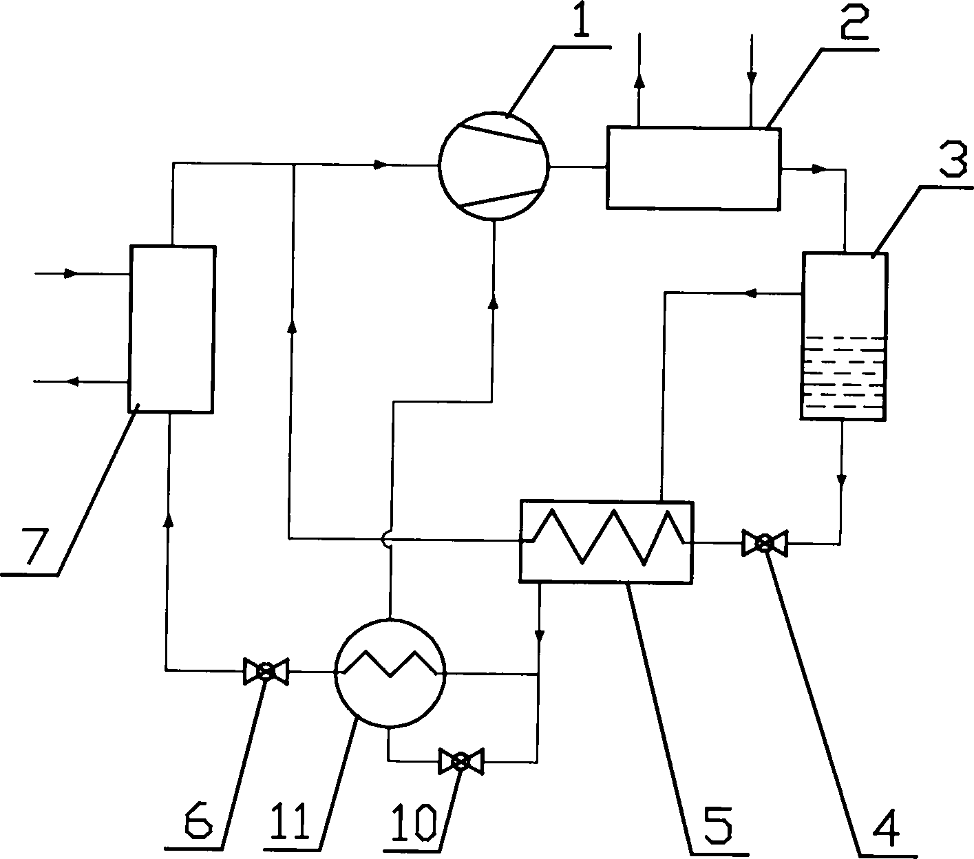 High-efficiency screw-type auto-cascading refrigeration system