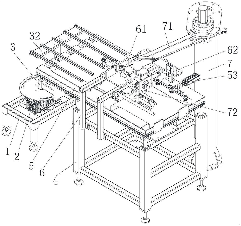 Cement bag conveying and opening machine