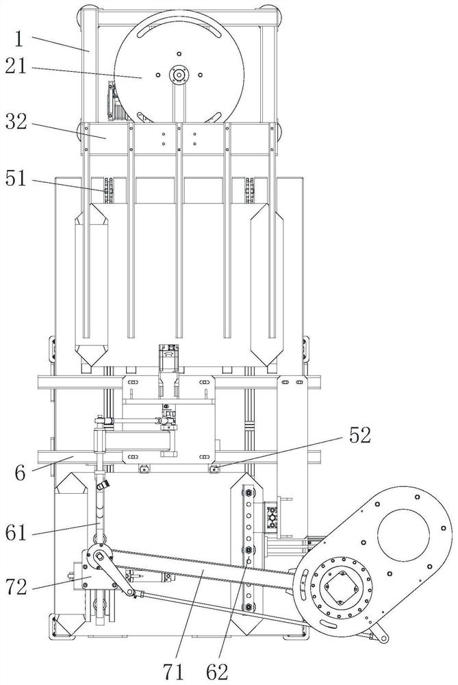 Cement bag conveying and opening machine