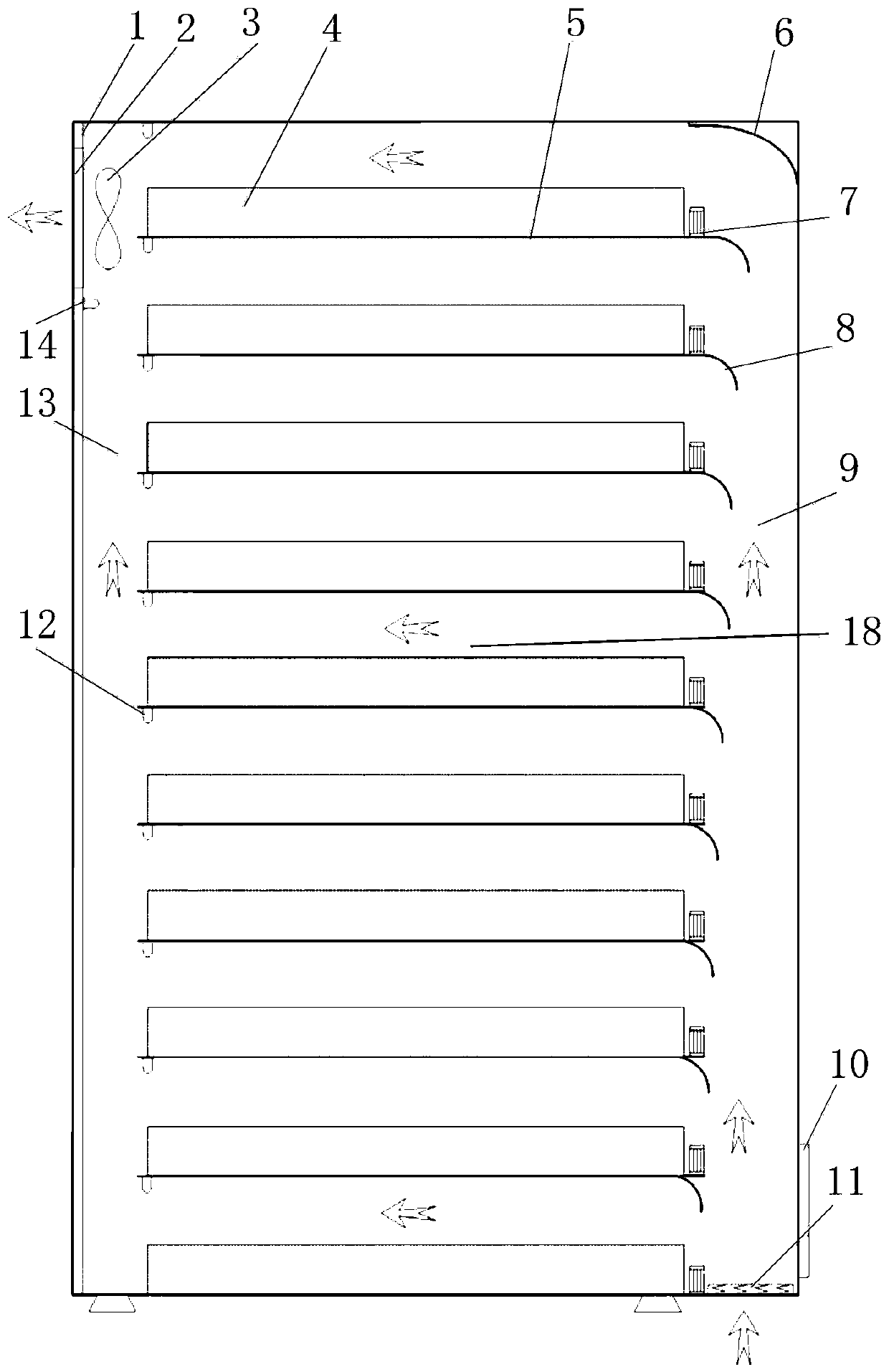 Adaptive supply air box for cooling communication equipment