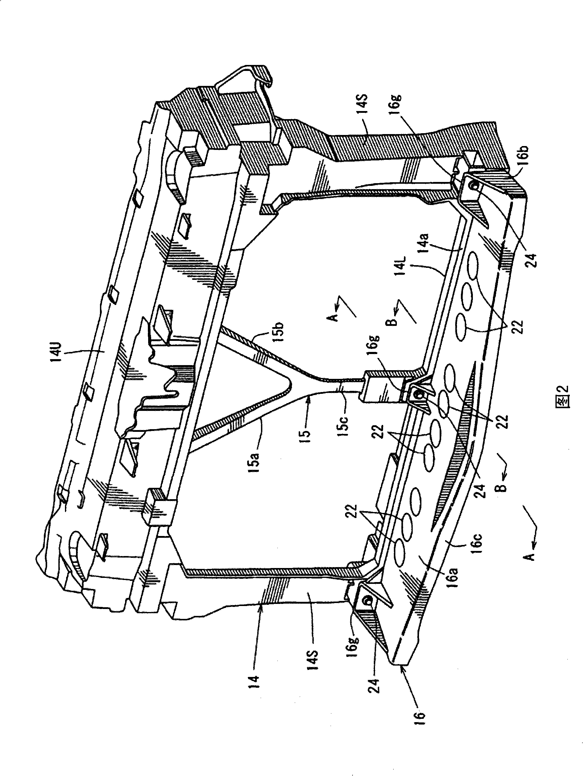 Front structure of vehicle