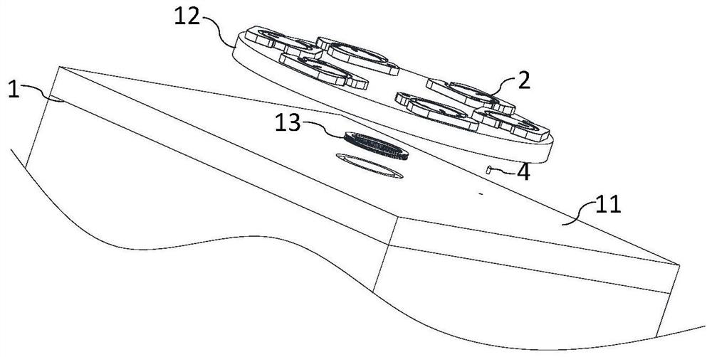 Device for pressing magnetic component into cup cover